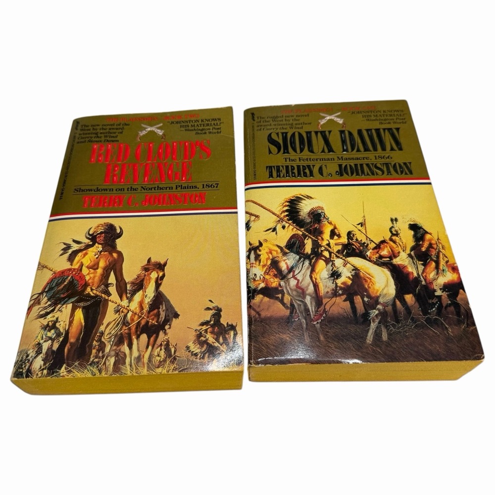 The Plainsmen Book 1&2 Terry C. Johnston (1990) St Martin's Paperback Edition